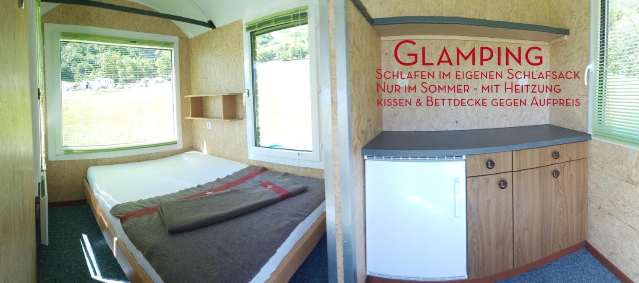 Campingplatz Mit Restaurant & Sportarena Leukerbad Zewnętrze zdjęcie